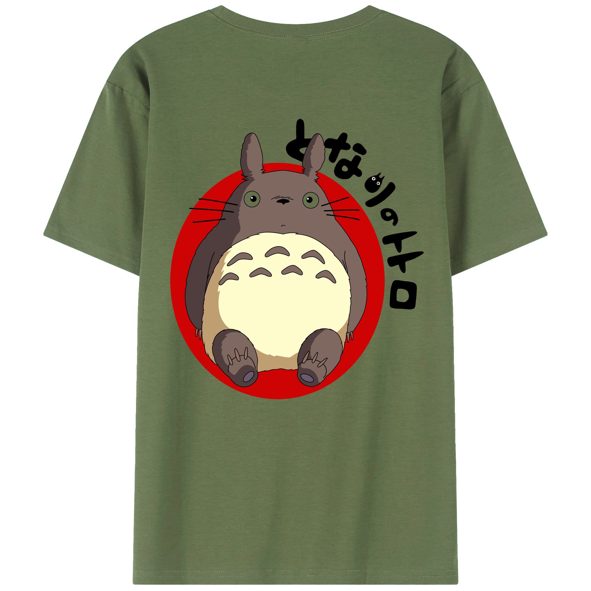（画像用） となりのトトロ 草壁メイ 草壁サツキ My Neighbor Totoro Satsuki Kusakabe Mei Kusakabe 綿100％ メンズ半袖Tシャツ（バックプリント） 通気性